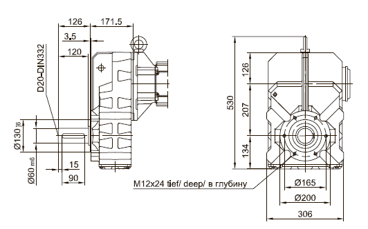 Фланец с резьбовыми отверстиями Фланец с резьбовыми отверстиями
