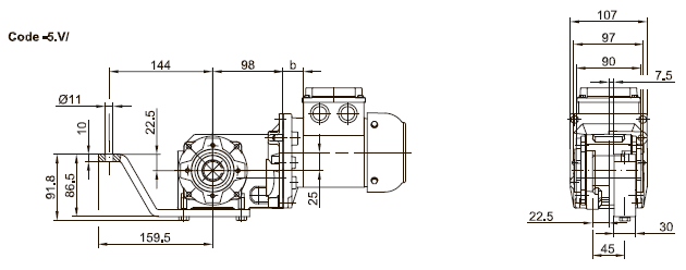 Исполнение с моментным рычагом Исполнение с моментным рычагом