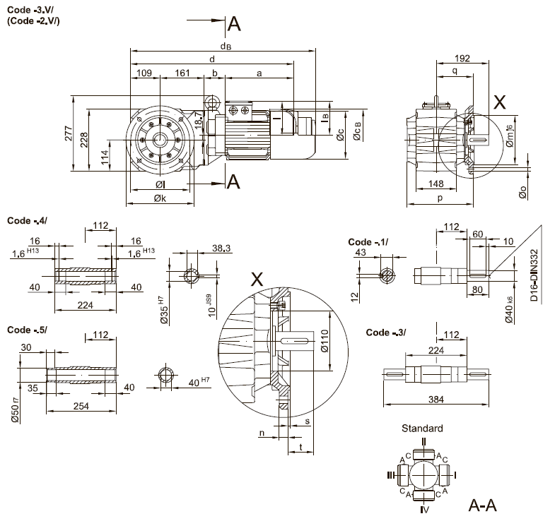 Фланец со сквозными отверстиями